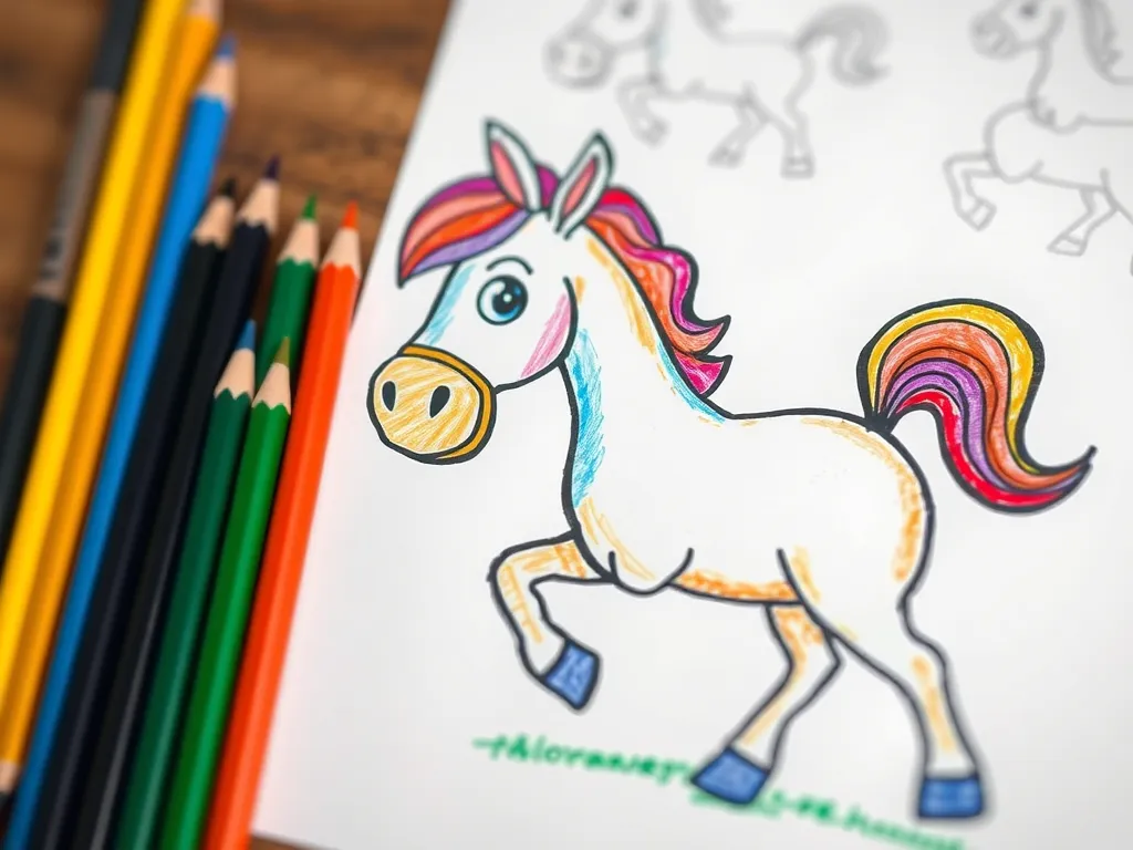 Jak narysować konia dla dzieci?