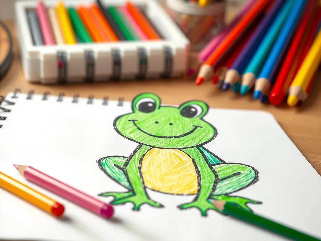 Jak narysować żabę dla dzieci?