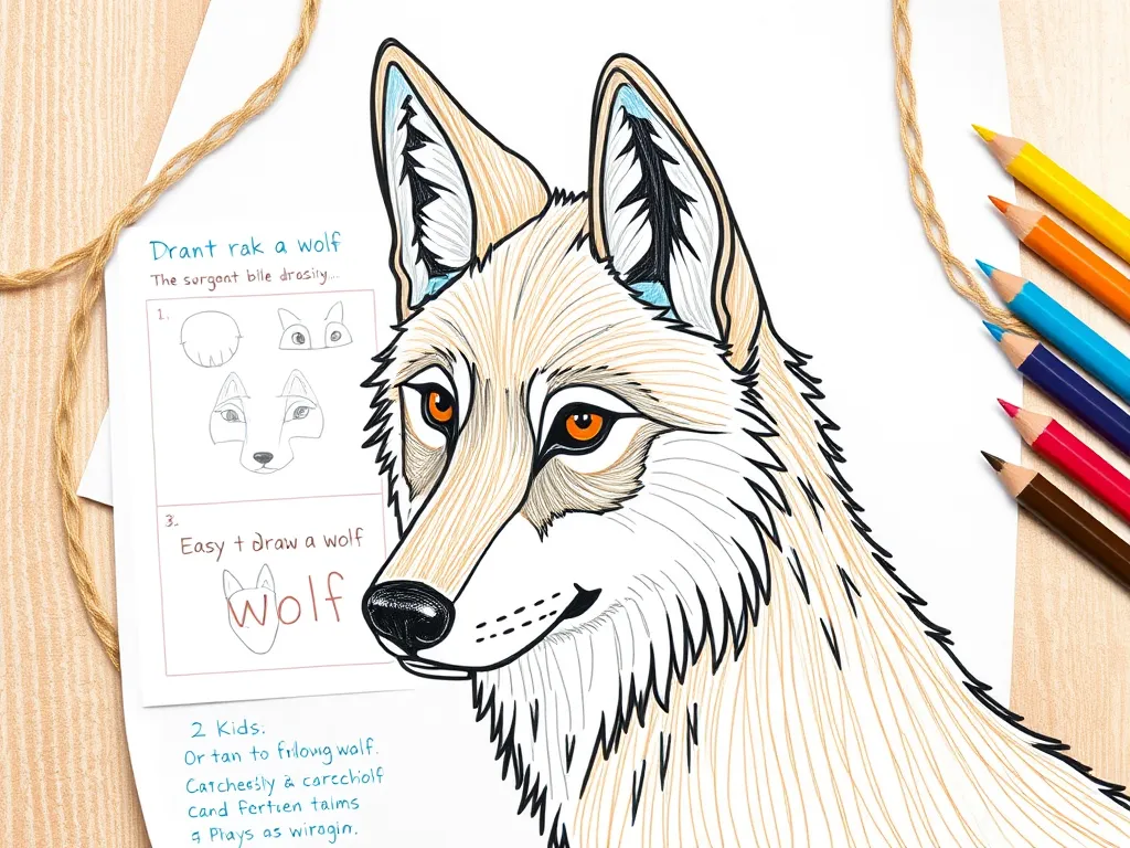 Jak narysować wilka dla dzieci?